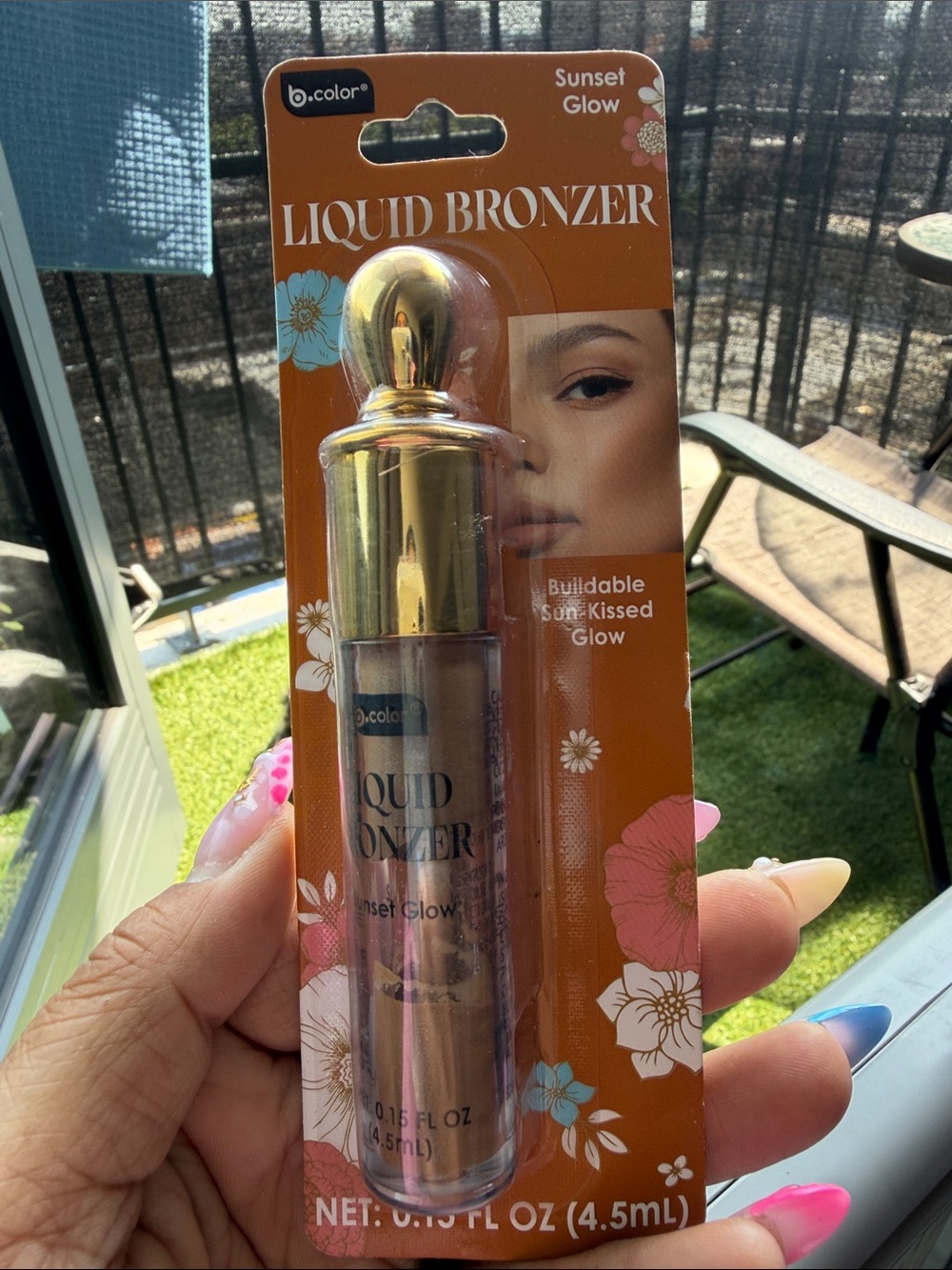 Sunset Glow Liquid Bronzer – Warm Bronze Finish